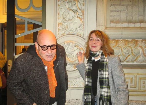 Gianfranco Rosi with Anne-Katrin Titze on Boatman at the Brooklyn Academy of Music: "I remember when Jim Jarmusch saw this film many years ago, he thought this film was shot in the Fifties ..."